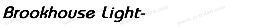 Brookhouse Light字体转换